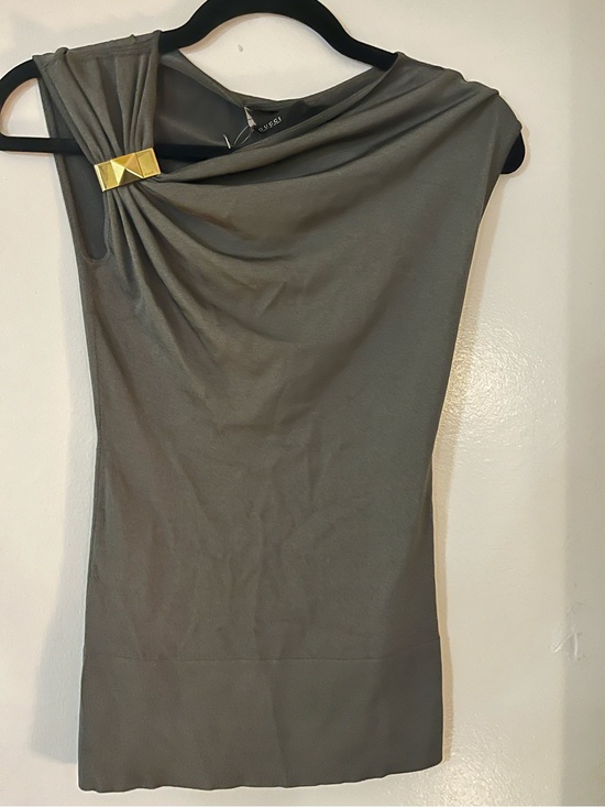 Gucci Tops - GUCCI NWT! Body-Con Sleeveless Knit Top with Gold Accent